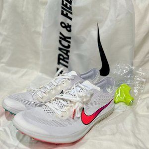 *NWT* NIKE DRAGONFLY WHITE SPIKES 10.5W/9M
